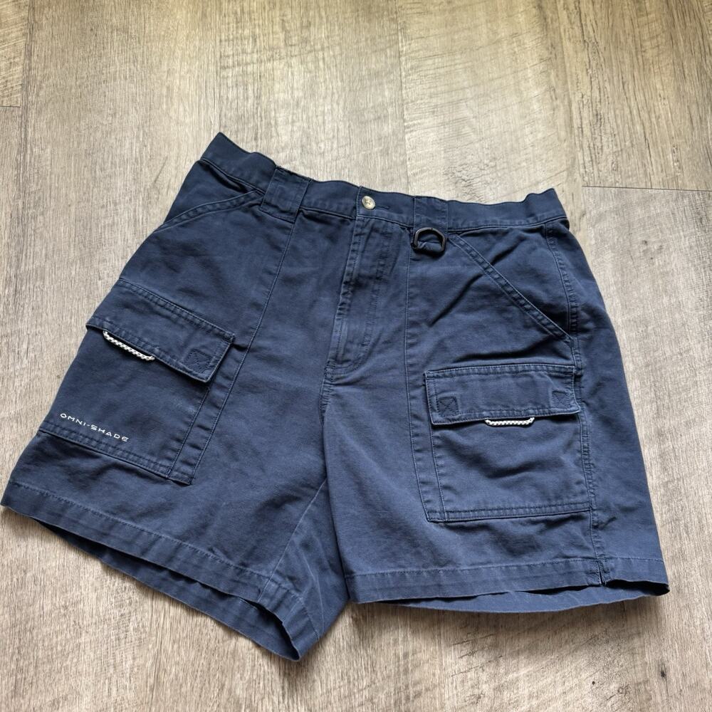 Columbia Shorts Womens Large 6L Gray Outdoor Lightweight Pockets Hiking Zippers